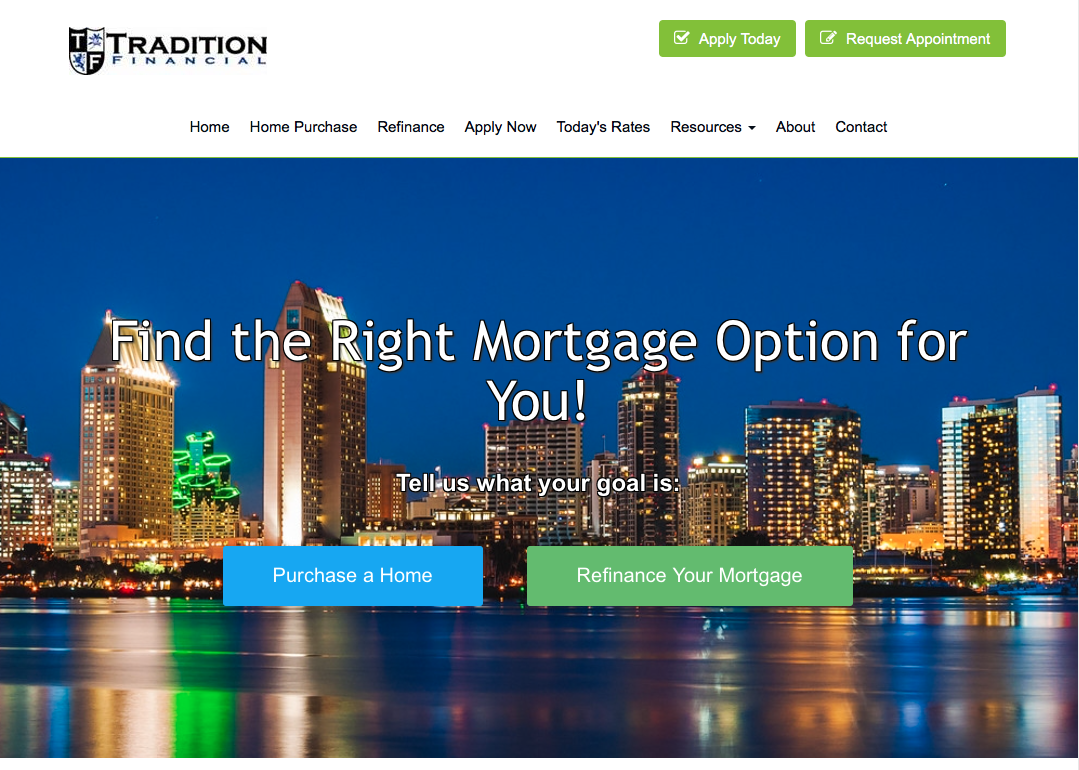 Tradition Financial Mortgage - Balboa Real Estate